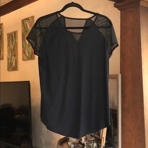 Lululemon Black w/Mesh Shirt